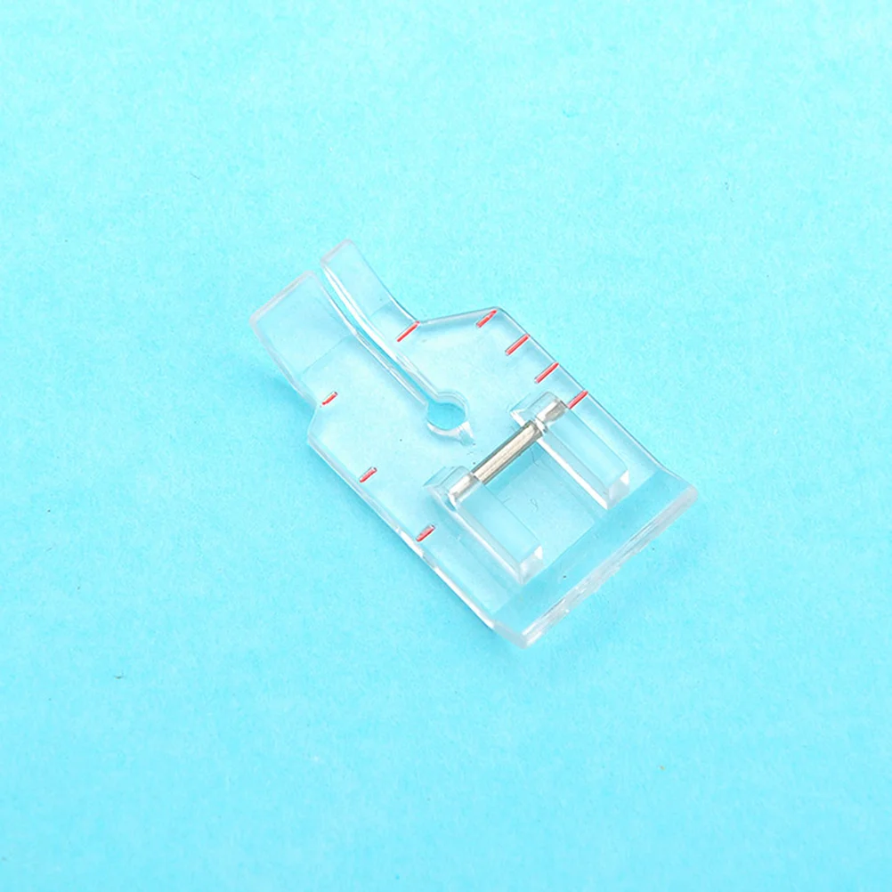 

5Pcs Sewing Presser Feet Plastic Transparent Guide Presser Foot Pack Multifunctional Replacement for Industrial and Mini Sewing