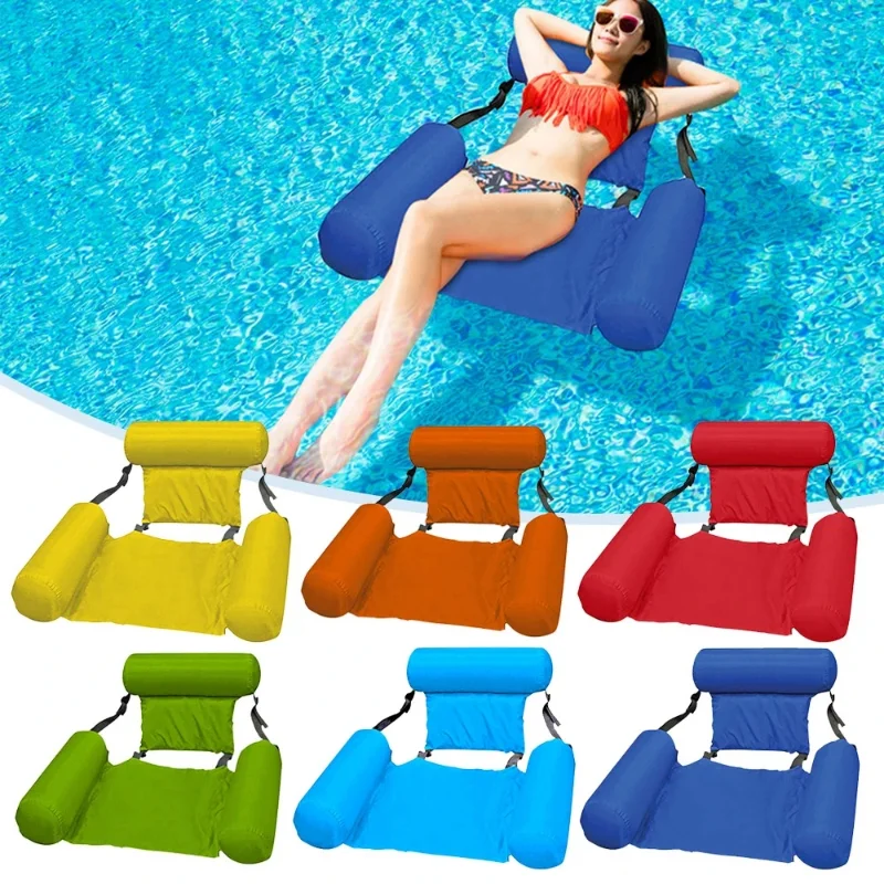 

PVC Summer Inflatable Foldable Floating Row Swimming Pool Water Hammock Air Mattresses Bed Beach Water Sports Lounger Chair