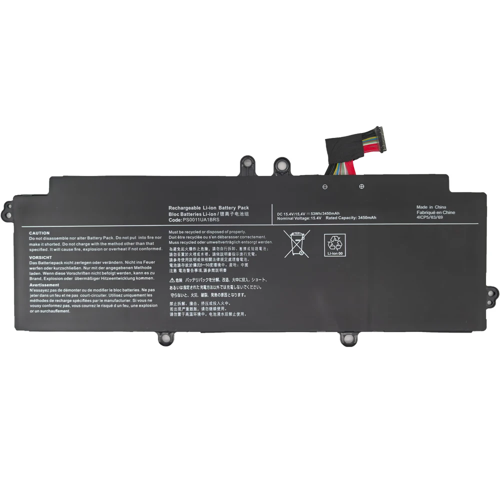 PS0011UA1BRS 15.4V 53Wh 3450mAh Laptop Battery For Toshiba Dynabook Portege X30L-J PCR12U PCR10A-009003 PCR10L-13L011 Series