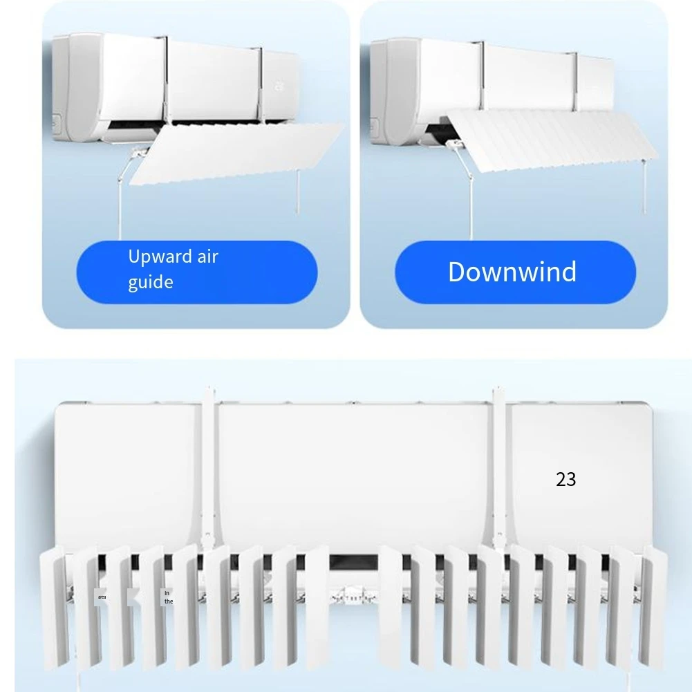 Energy Efficient Air Conditioning Accessory Easy Installation Kit Energy-efficient Cover Wind Deflector Swivel Head Design