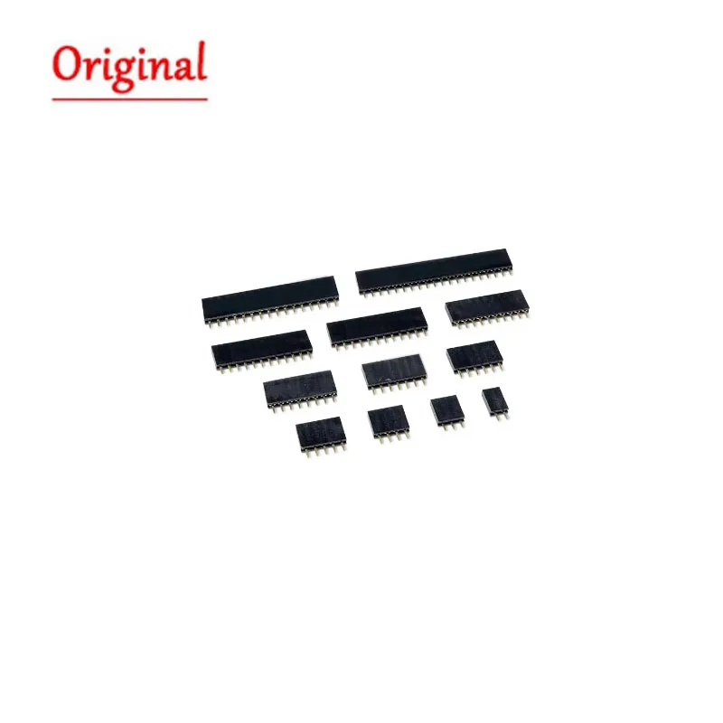 10 PCS Pitch Single Row Female 2.54MM 2~40P PCB socket Board  Header Connector  Pinheader 2/3/4/6/10/12/16/20/40Pin For Arduin