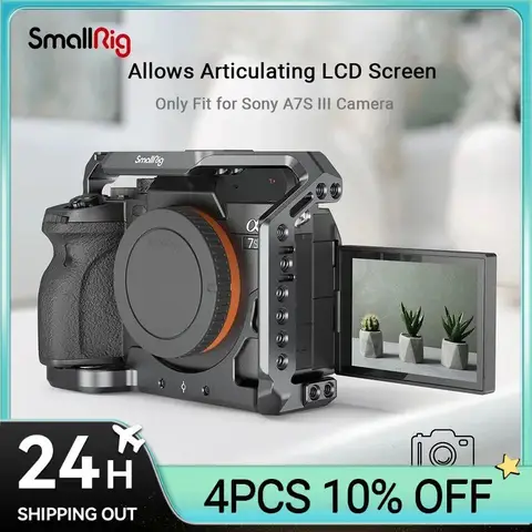 Smallrig DSLR for A7S3 Camera Cage Rig A7SIII Form-fitting Cage for Sony Alpha 7S III Camera Cage A7siii Cage Rig Set 2999