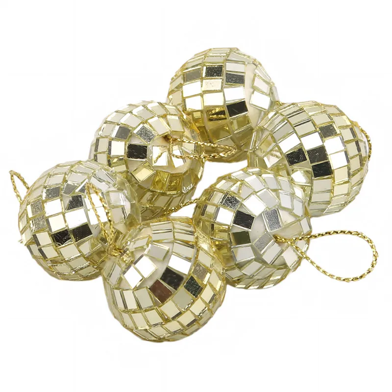 Bola de espejo giratoria de cristal reflectante para discoteca, bola de cristal reflectante de 3CM y 5CM para DJ, luz para fiesta de navidad