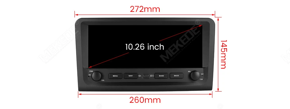 MEKEDE 1600*600 Bildschirm Android 15 10,26 Zoll Autoradio 4G+64GB für Mercedes Benz ML W164 X164 ML350 ML300 GL500 ML320 ML280 GL350 Kabelloses Carplay DSP Stereo GPS Navigation Multimedia Intelligentes System 4G LTE Wifi Autoradio Unterstützt SWC FM Radio 8 Core BT – Detail 7