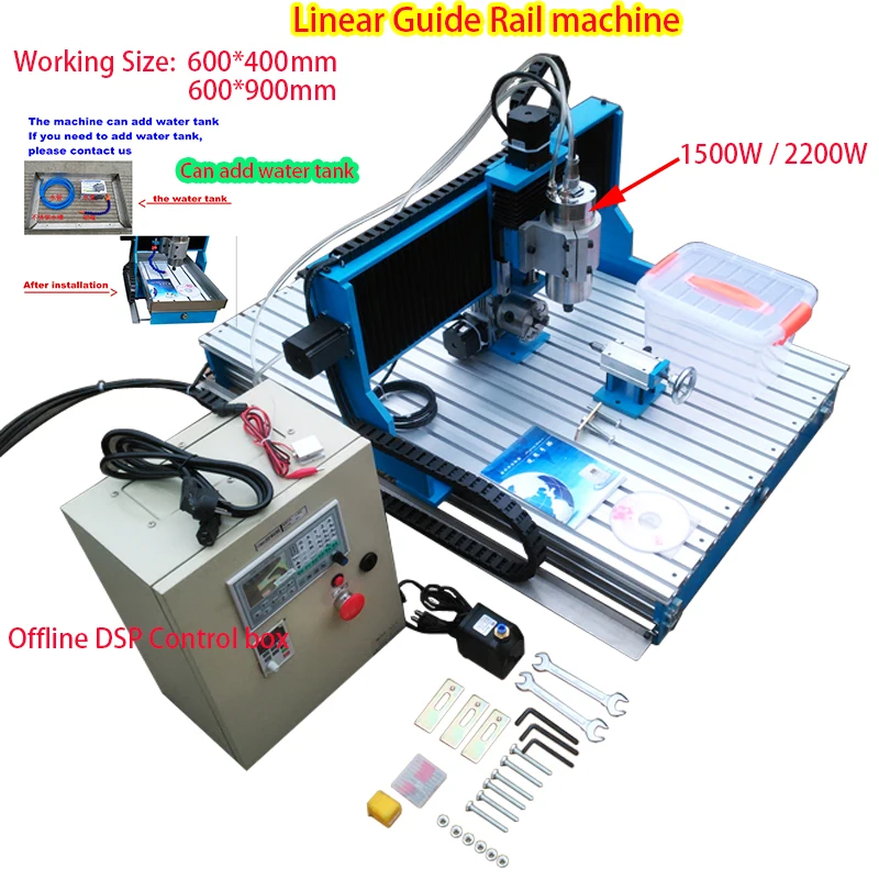 

LY 6040L Offline Version CNC Router Carving Machine 3axis 4axis Wood Metal Industry CNC Engraving Milling Cutting 1500W 220W