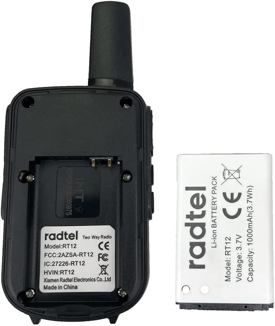 Radtel RT12 جهاز اتصال لاسلكي صغير محمول اتجاهين راديو PMR FRS راديو Comunicador راديو محمول طويل المدى لأعمال الفنادق