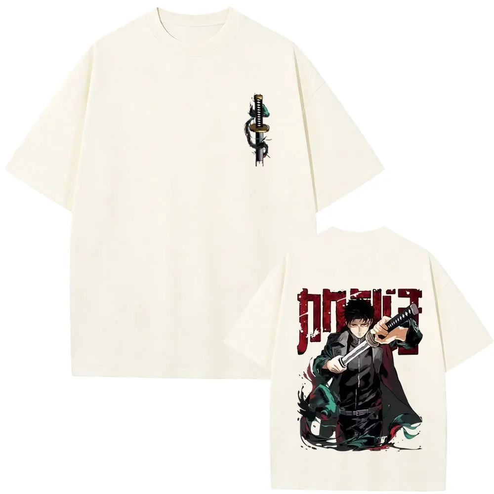 Anime Kagurabachi T Shirts Cartoon Chihiro Rokuhira Graphic T-shirt Summer Men's Women Manga Casual High Quality Cotton Tshirt