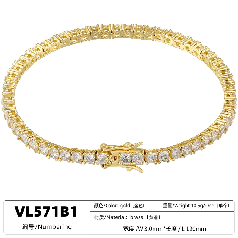 Zhukou novo 18k banhado a ouro zircônia incrustada ouro/prateado luxo e elegante senhoras noiva jóias de casamento 1 peça: vl571