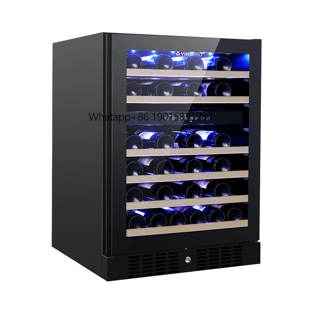 

Hot Commercial Mini Bar Bottle Refrigerator Cooler Built-in Led Light Small Freestanding Wine Cabinet Chiller Sale