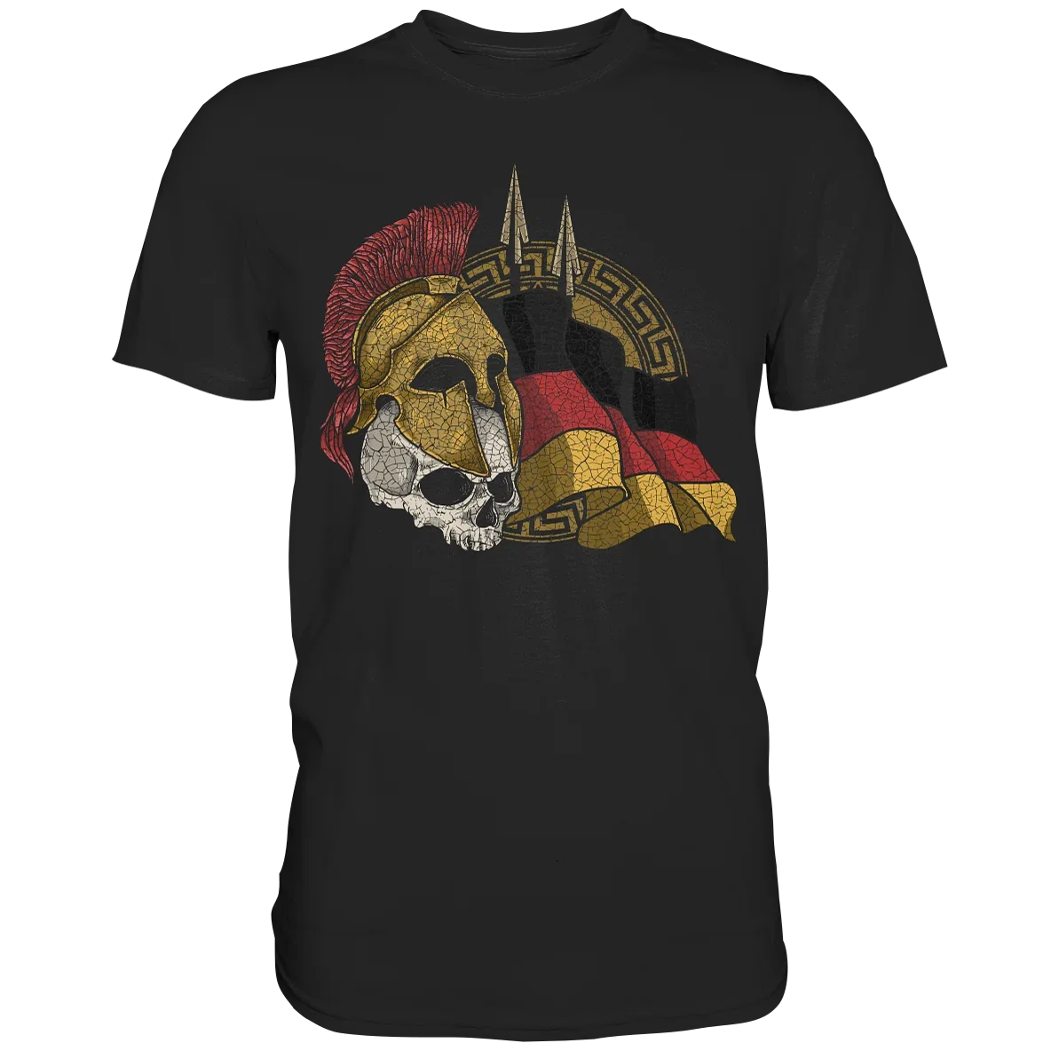 

Novel German Spartan Warrior Skull Helmet T Shirt. Short Sleeve 100% Cotton Casual T-shirts Loose Top Size S-3XL
