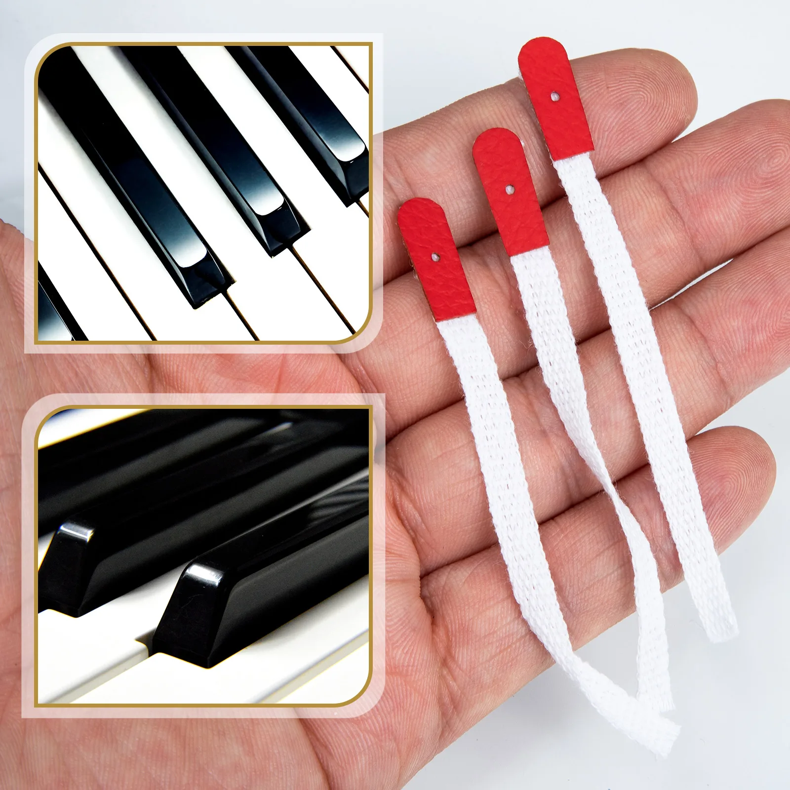 

50 Pcs Professional Piano Tuning Tool Instrument Climbing Rope Repair Kit Straps