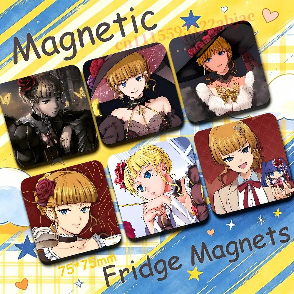 Beatrice U-Umineko 75mm Square Fridge Magnet Cute Refrigerator Magnet Office Cabinet & Home Kitchen Decoration Gift