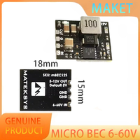MATEK Mateksys MICRO BEC 6-60V TO 5V/9V/12V-ADJ Step-Down Regulator Module For RC Model Airplane Helicopter FPV Racing Drone