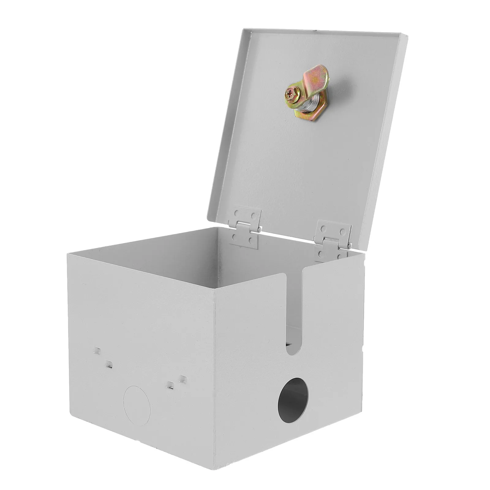 Outdoor Electrical Box Iron Lock Case Anti-Theft Protector Cover Generator Welder Socket Security Weatherproof