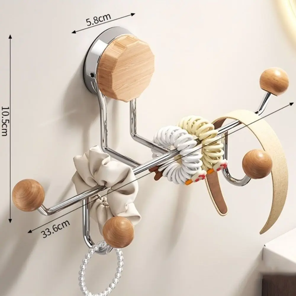 

Стеллаж для хранения повязки на голову на присоске, прочные несущие крючки для одежды из нержавеющей стали, декоративные крючки для экономии места, задние крючки для дверей