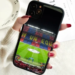 5 5S SE 2020 custodia per telefono per iPhone 6 6S 7 8 PLUS X XS XR 11 12 13 MINI 14 PRO MAX gomma barcellona spagna Estadio Camp Nou