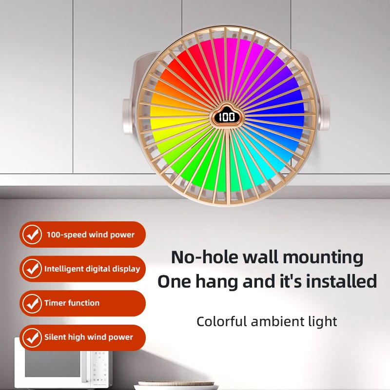 100 level small fan desktop electric fan small household silent office desktop USB charging bedroom dormitory student bed