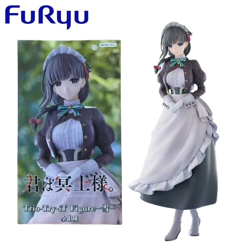 

FURYU Genuine Trio-Try-iT Figure You Are Ms.servant Anime Character Yuki for Kids Christmas Gift Collection Action Toys Model