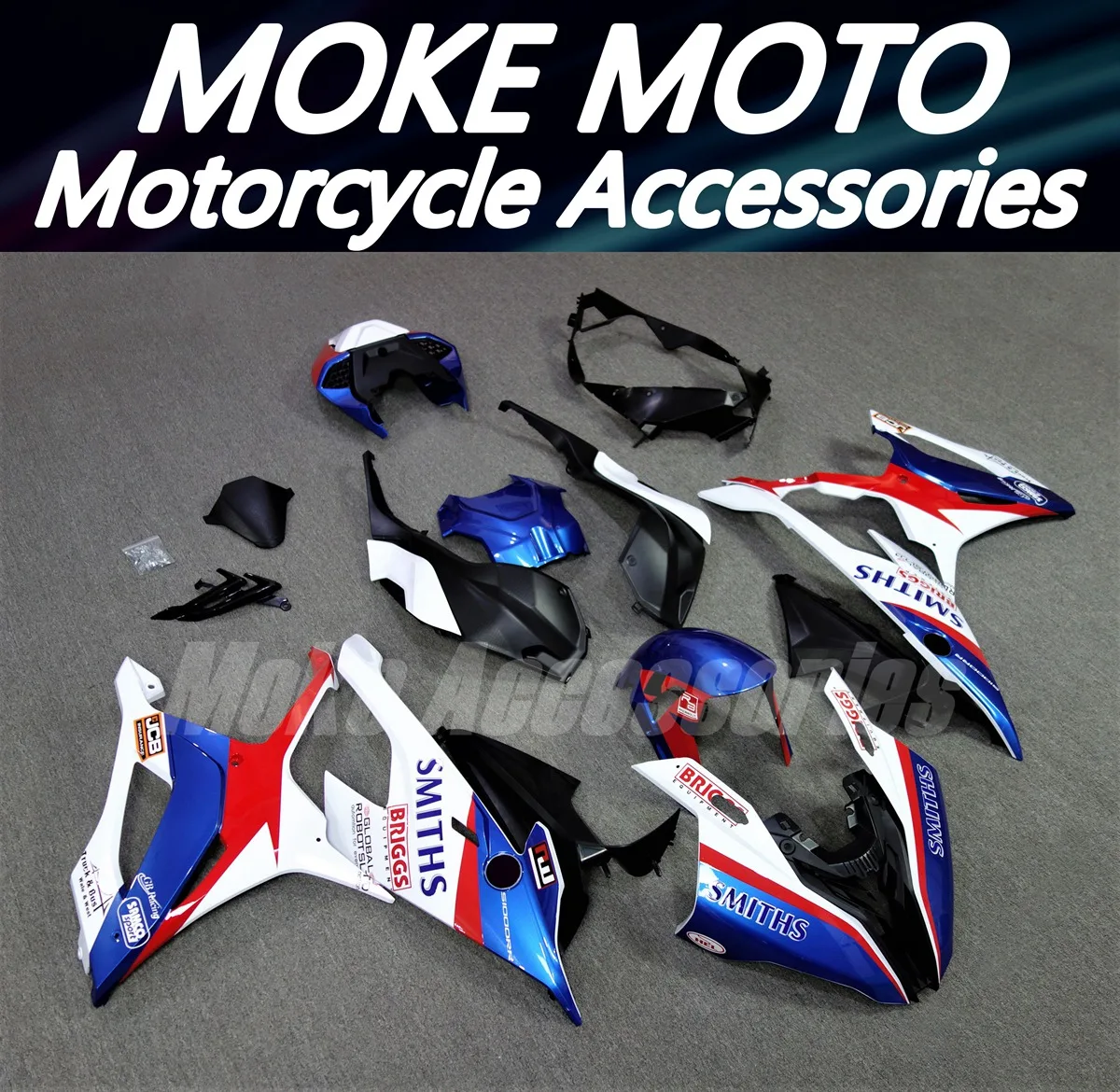 Kit carene adatto per M1000RR S1000RR 2019 2020 2021 2022 Set carrozzeria 19 20 22 iniezione di alta qualità rosso bianco blu