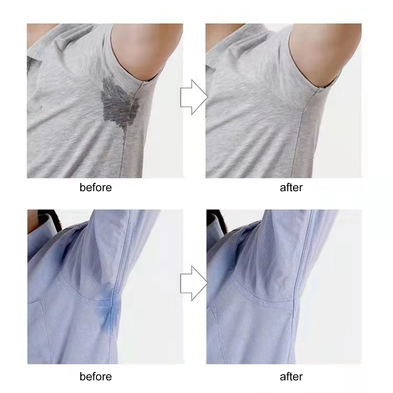 100Pcs Armpits Sweat Pads for Underarm Sweat Absorbing Pads for Armpits Clothing Disposable Anti Sweat Stickers Neck Sweat Pads