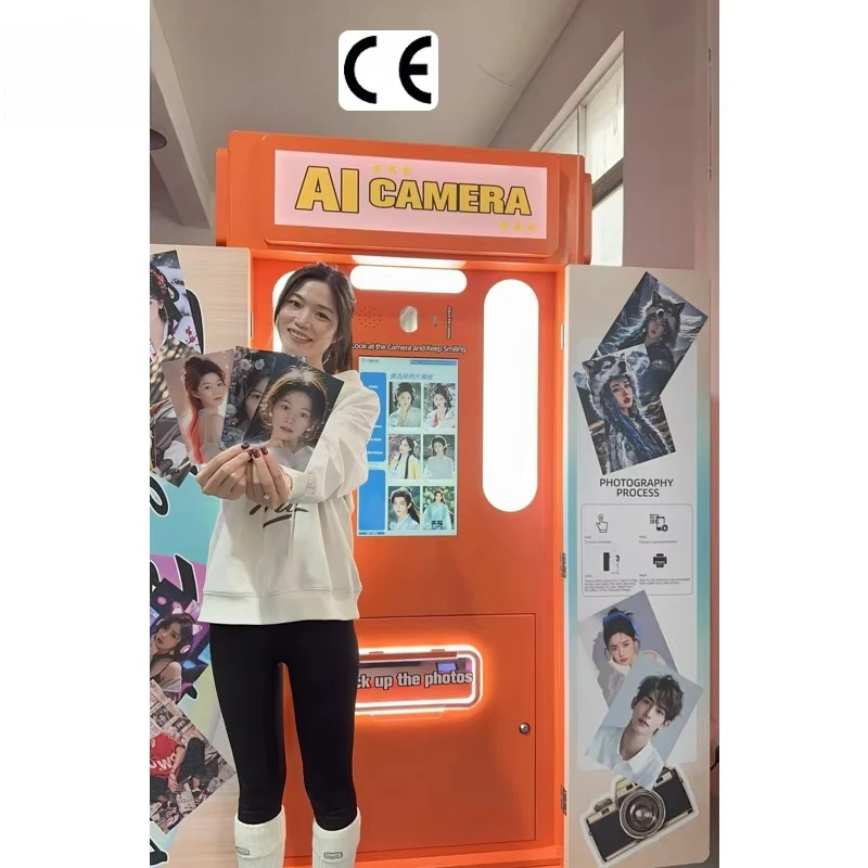 Photo Booth Photobooth Customize Vending Machine for Kids Park  Ai Supplier Digital Vending Machine  Printer Camera Photography