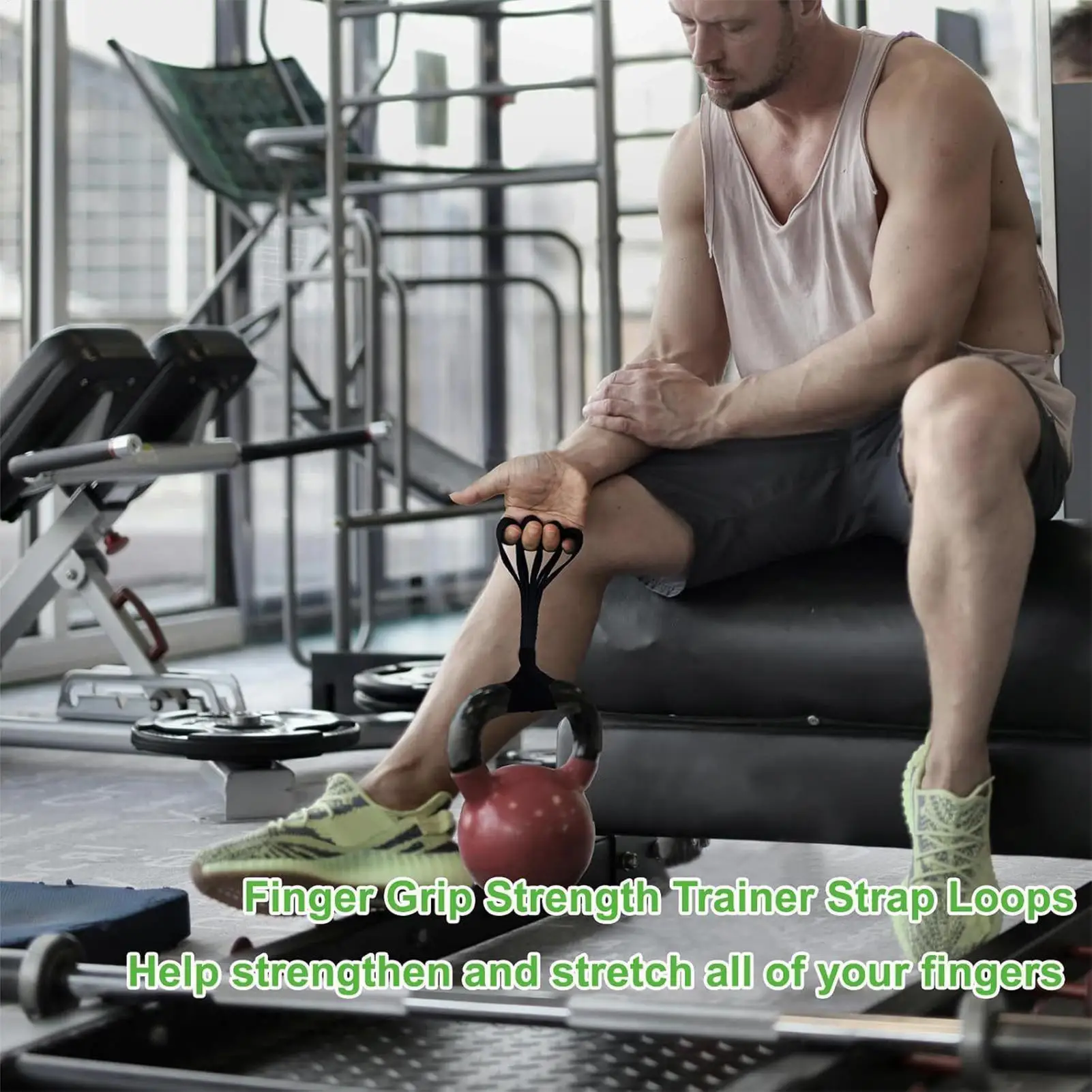 

Усилитель для пальцев, нейлоновый тренажер с 4 пальцами, силовой тренажер для предплечья для скалолазания, спортивный тренажерный зал, борьба, домашние тренировки, бокса