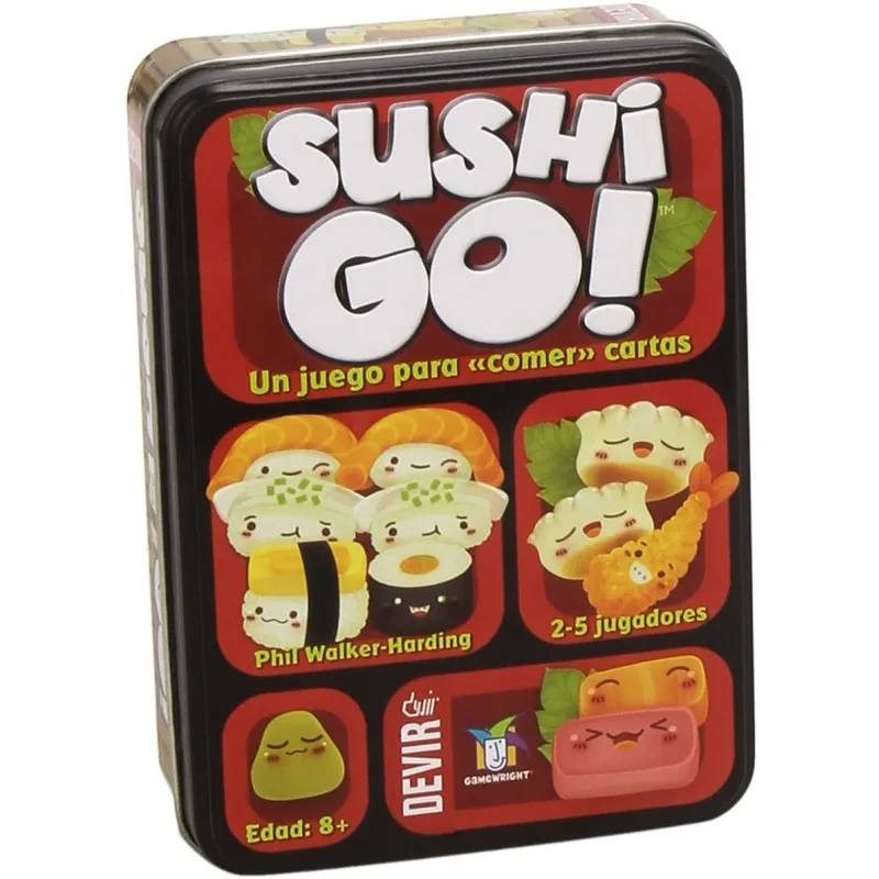 Devir- Sushi Go Juego de Mesa, Multicolor- Dimensiones del Producto: Largo x Ancho x Alto De 16 x 5 x 9cm