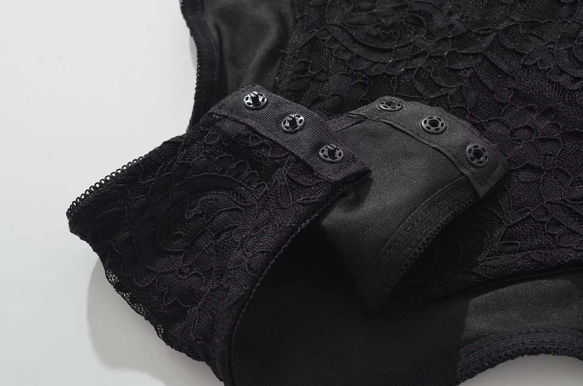 Sexy Off Shoulder Black Lace Bodysuits Women Long Sleeve Elastic Slim Tops Jumpsuits