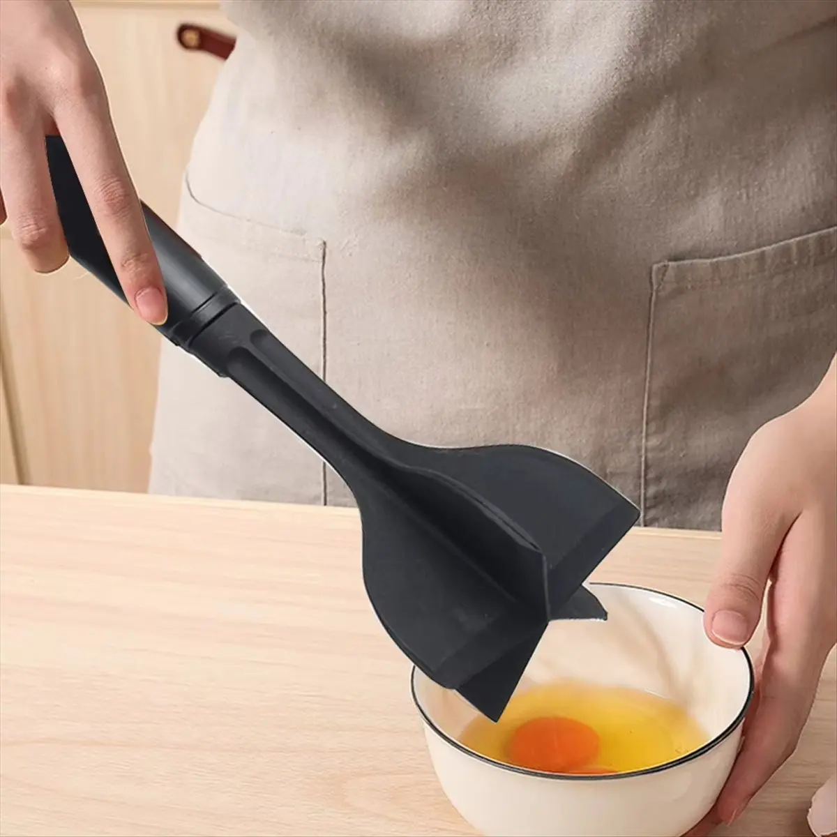 A75K 2Pcs Meat Chopper Non Stick Mix Versatile Masher Kitchen Utensil Tool Heat Beef Food Meat Chopper Ground Beef