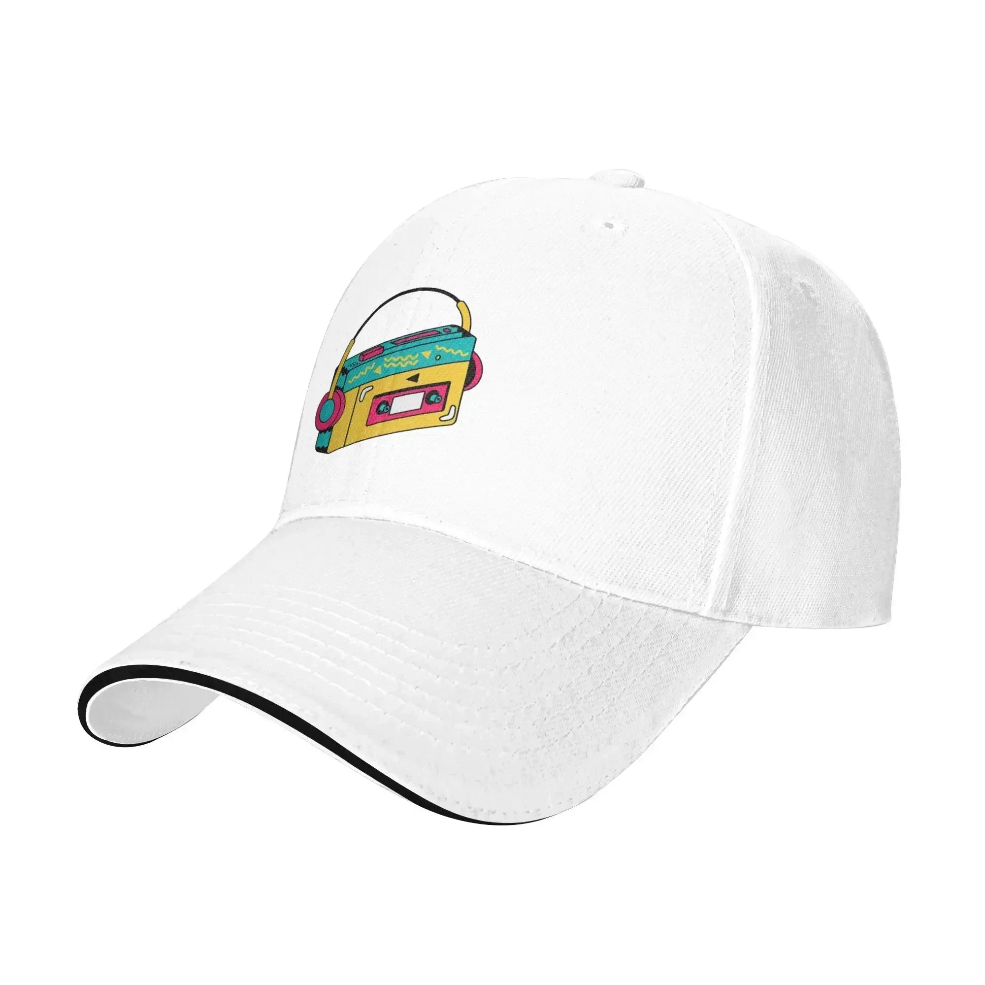 Cool Cassette Cap Fashion Casual Baseball Caps Adjustable Hat Hip Hop Summer Unisex Baseball Hats Customizable Polychromatic