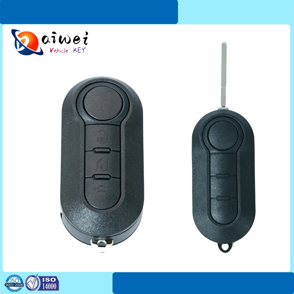 

Non-Smart Remote Key Fob 433.92MHz D System For Fiat 500 Keyless Entry Control Car Key Replacement High Compatibility