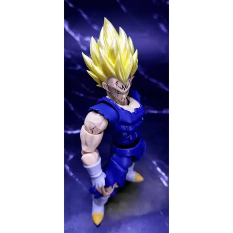 【Levereras inom 24 timmar efter köp】Black Hole Toys & TK Dragon Ball Z SHF Super Saiyan SSJ Majin Vegeta Battle Damage Vegeta 10 best sales Goku Black - №7