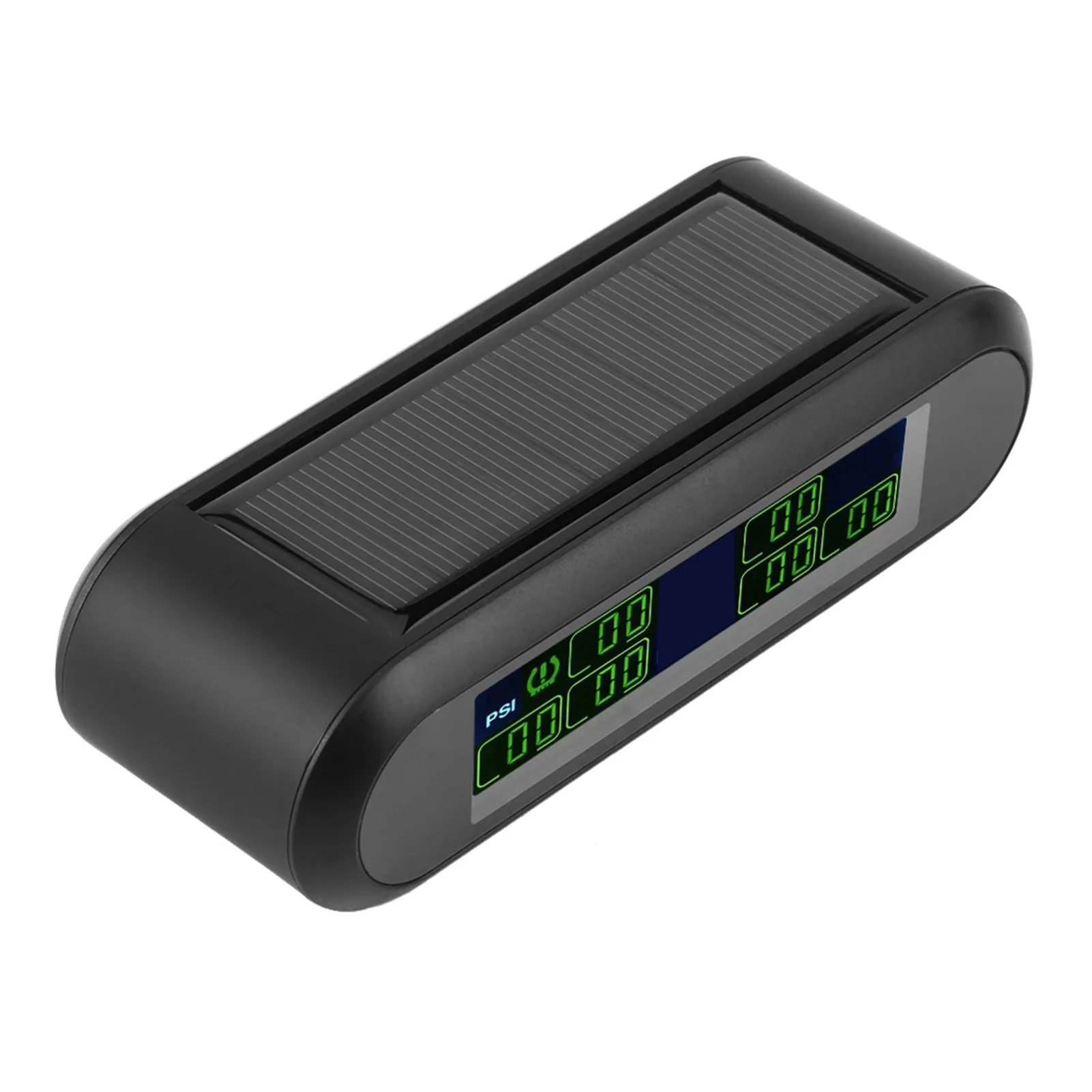 Monitor Tekanan Ban Mobil Sistem Pemantauan Tekanan Ban TPMS Surya Nirkabel Alarm Monitor LCD dengan 6 Sensor Eksternal TMPS Mobil