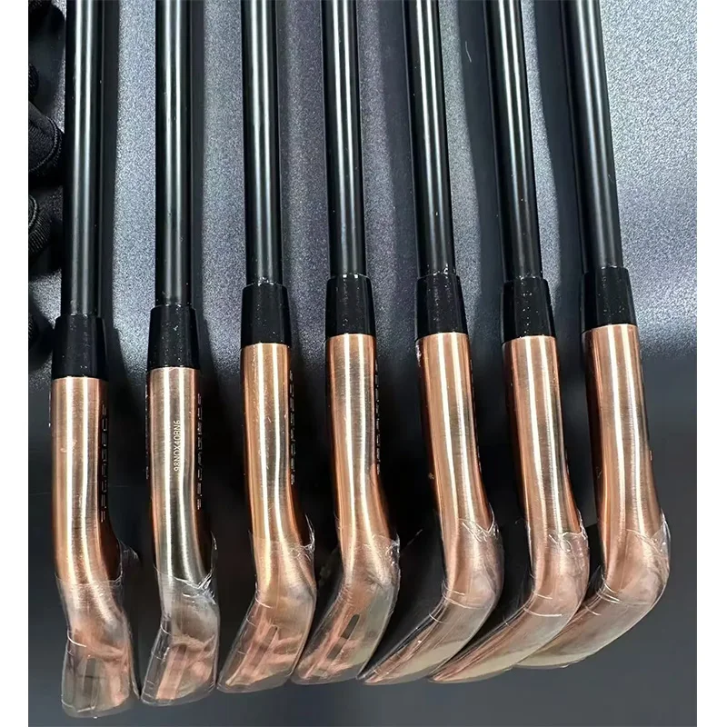 STLF New Golf Irons Copper Color Set 456789P with Shaft and Grip Golf Club Iron Set 7pcs Head Cover - Image 3