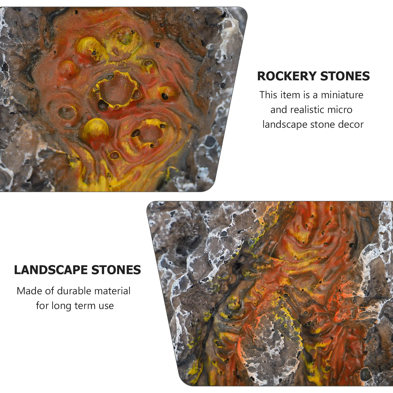 

Resin Lava Volcano Aquarium Decoration Durable Safe Fish Tank Ornament Aquarium Resin Decor Fresh Salt Water Landscape