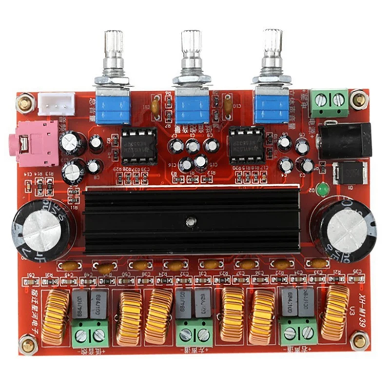 TPA3116D2 Channel 2.1 Digital Subwoofer Power Amplifier Board Module XH-M139 12V - 24V 2*50W+100W HiFi Amplifier Board