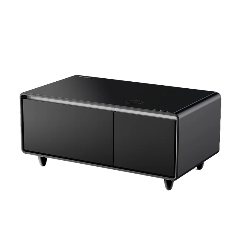 

Multifunctional smart home furniture coffee table refrigerator smart coffee table with wireless charging