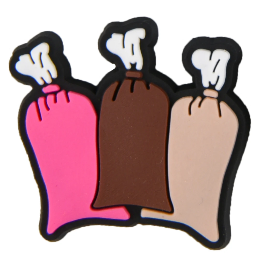 PVC Cartoon Shoe  Charms  Accessories Cute Cake Hamburger Shoe Decoration for Kids Party Favor Gifts