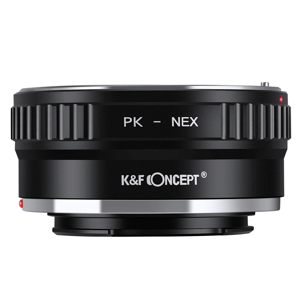 K&F CONCEPT for PK-NEX Camera Lens Mount Adapter Ring for Pentax PK/K Mount Lens to for Sony NEX E-Mount Camera NEX3 NEX5 NEX7