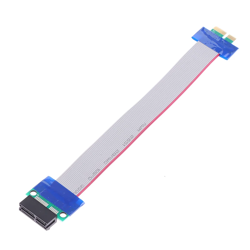 1Pcs PCI Expres X1 PCI E Riser Card Extender Extension Ribbon Flexible Relocate Ribbon PCIE Extension Cable Adapter