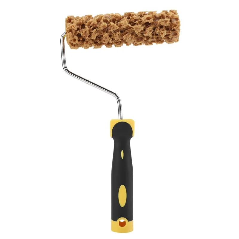 Texture Pattern Paint Roller Brush With Handle Decorate For Wall Painting Tool