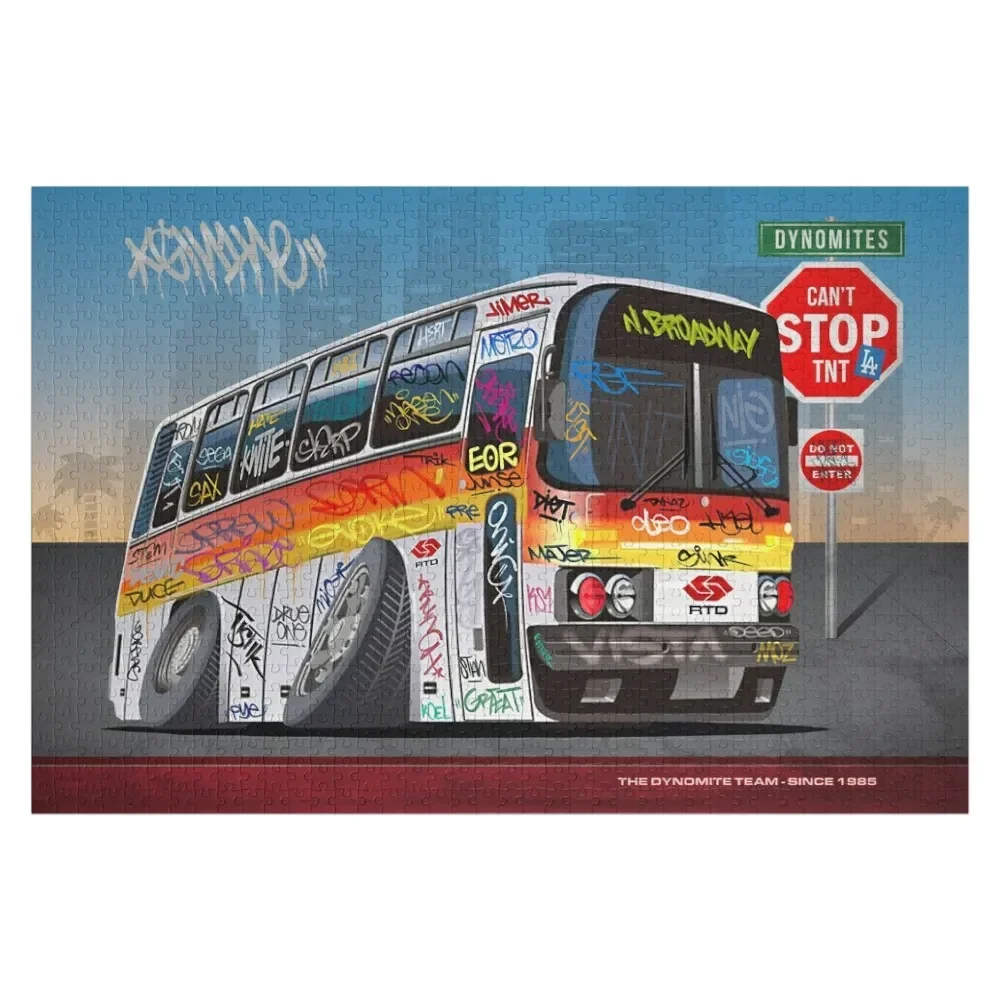 

Graffiti Dynamite Bus Jigsaw Puzzle Personalized Toy Jigsaw Custom Puzzle