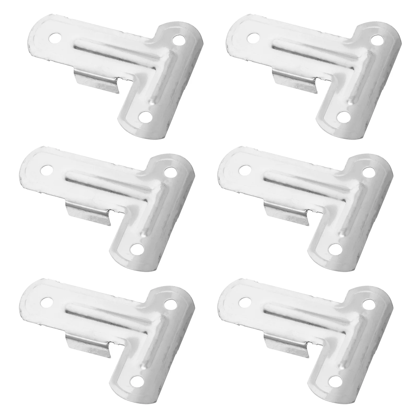 

6 pcs Clothes Drying Connectors Stainless Steel L-Shape Garment Rack Joints For Home Laundry Balcony Drying Rack Accessories