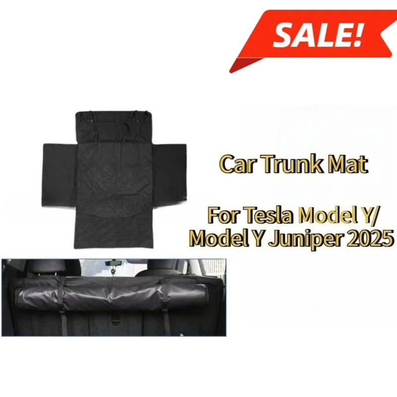 For Tesla Model Y Juniper 2026 Car Trunk Mats Rear Trunk Pet Mat Outdoor Travel Picnic Mat Cat and Dog Urine Mat Car Accessories