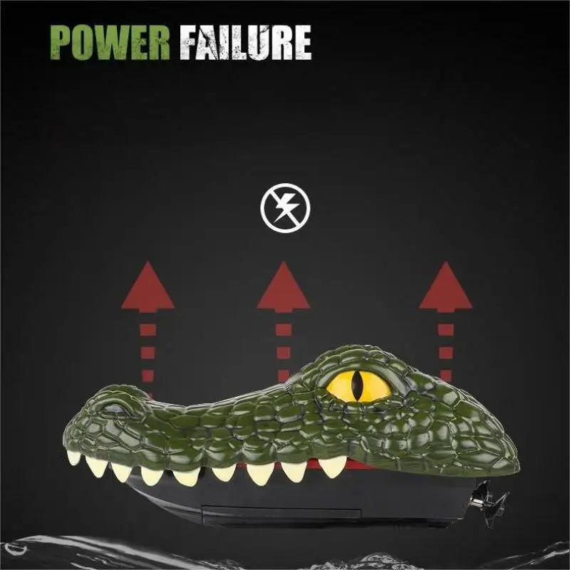 2IN1 Remote Control Speedboat Toy for Children Replaceable Crocodile Shell Practical Joke High Speed Water Ship RC Boat Kids Toy