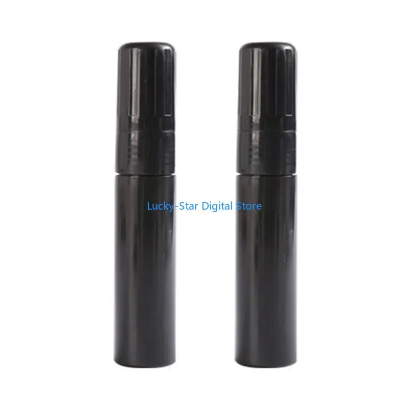 

N7MC 2Pcs 15mm Flat Tip Empty Paint Pens Empty Marker Pen Black Pen Rod Refillable Empty Paint Marker for School Office