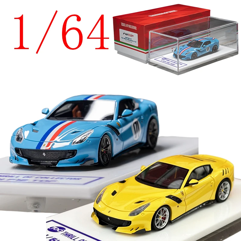 

Fuelme, литая под давлением модель автомобиля из смолы в масштабе 1/64, автомобиль Ferrari F12 TDF, игровые автомобили, игрушки для мальчиков, подарок, оригинальная коробка