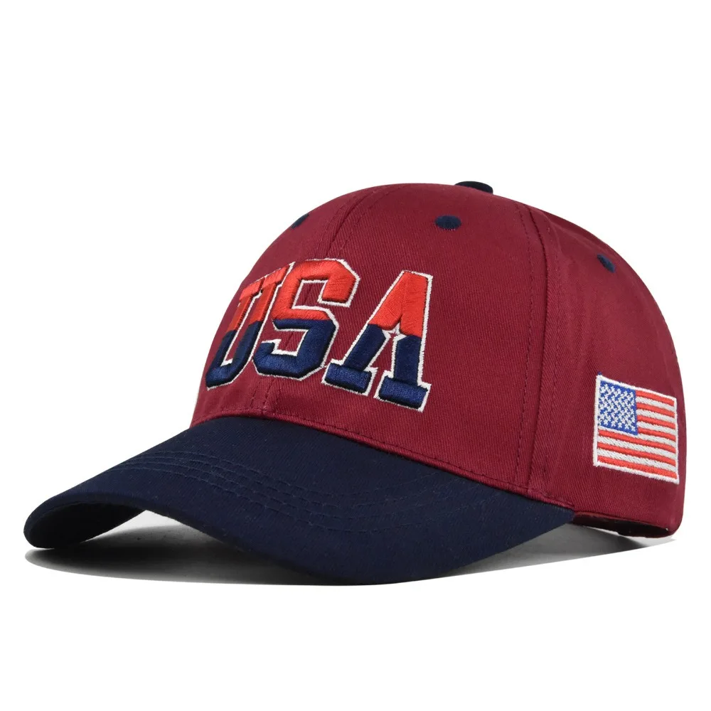 

Patriotic USA Flag Embroidered Hat Baseball Cap Men Women Sports Outdoor Activities Hiking Streetwear Cotton Snapback Cap