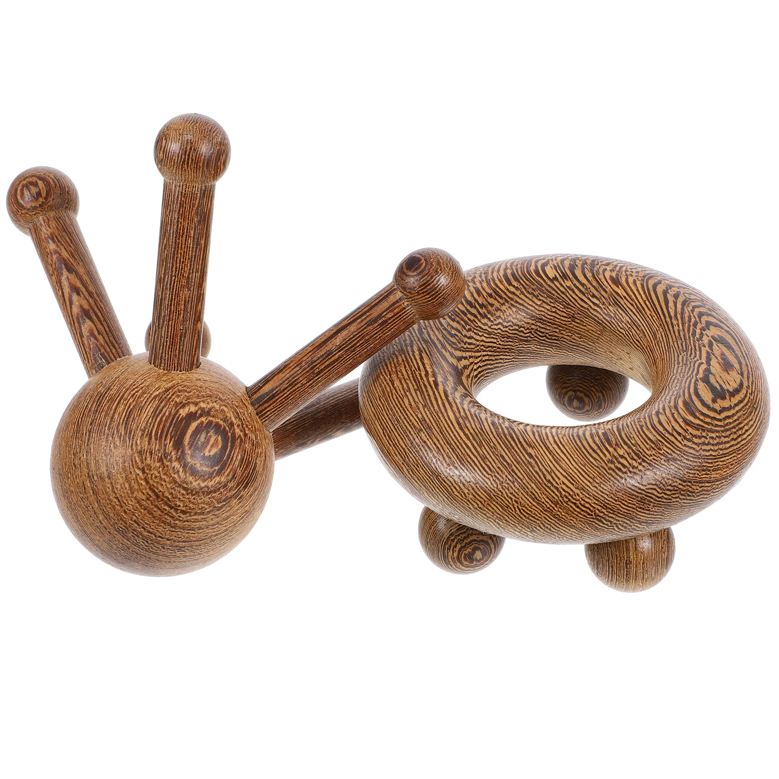 

2Pcs Natural Chicken Wing Wood Scalp Massager Comb Set for Men Women Head Meridian Massage Relief Stress Improve Circulation