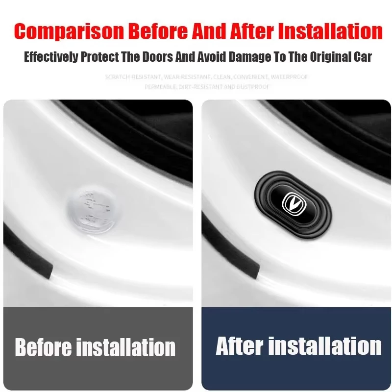 Silicone Anti-Collision Door Shock Absorbing Pad Stickers Self Adhesive Auto Decor Fit Changan Eado Alsvin V7 CS15 CS35 CS55 CS7